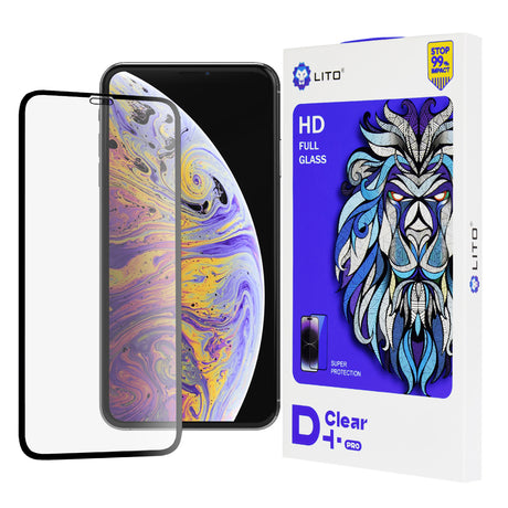 Folie de protectie Lito D+ Pro Clear compatibil cu iPhone XS Max / iPhone 11 Pro Max, Negru