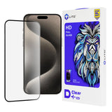 Folie de protectie Lito D+ Pro Clear compatibil cu iPhone 15 Pro Max, Negru