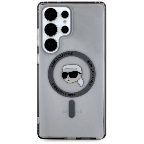Husa de protectie Karl Lagerfeld IML MagSafe (KLHMS25LHLSKIK) compatibil cu Samsung Galaxy S25 Ultra, Karl`s Head