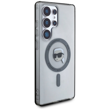 Husa de protectie Karl Lagerfeld IML MagSafe (KLHMS25LHLSKIK) compatibil cu Samsung Galaxy S25 Ultra, Karl`s Head