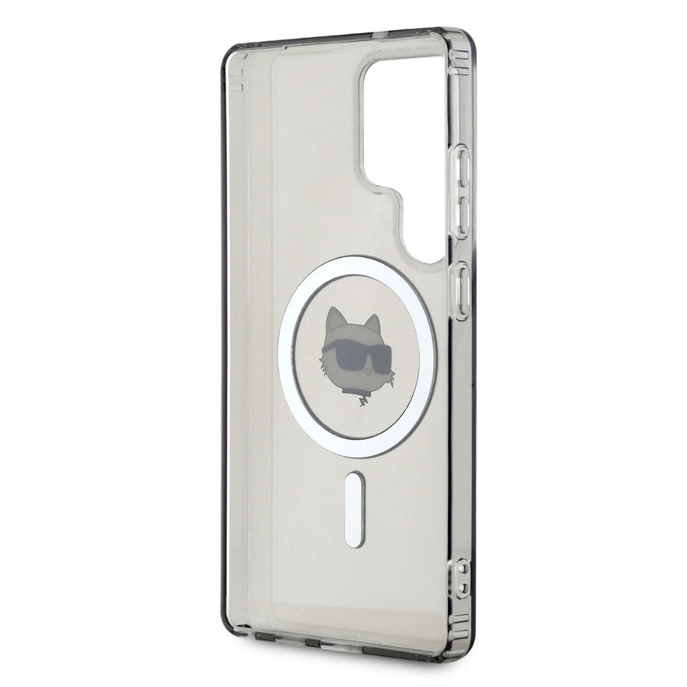 Husa de protectie Karl Lagerfeld IML MagSafe (KLHMS25LHLSCHK) compatibil cu Samsung Galaxy S25 Ultra, Choupette`s Head