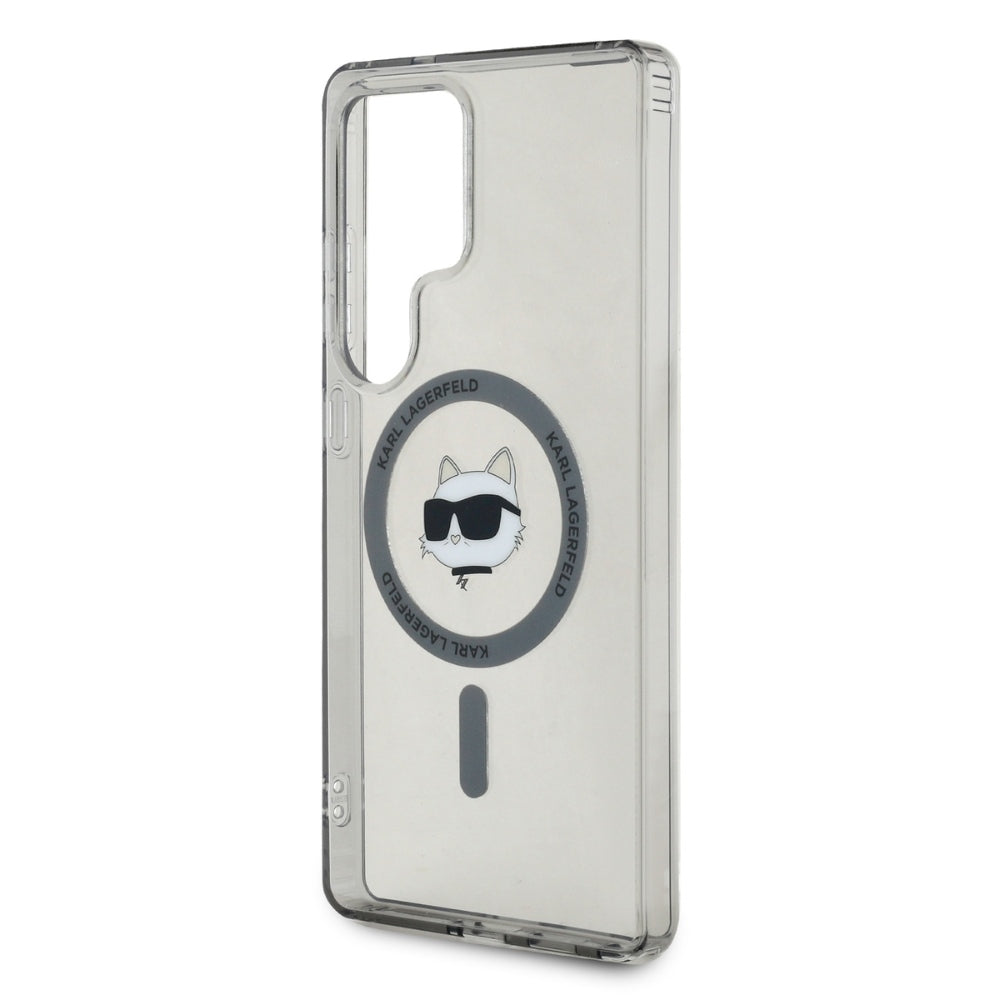 Husa de protectie Karl Lagerfeld IML MagSafe (KLHMS25LHLSCHK) compatibil cu Samsung Galaxy S25 Ultra, Choupette`s Head