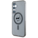 Husa de protectie Karl Lagerfeld IML MagSafe (KLHMS25SHLSCHK) compatibil cu Samsung Galaxy S25, Choupette`s Head