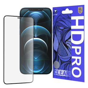 Folie de protectie Lito HD Pro Clear compatibil cu iPhone 12 Pro Max, Negru
