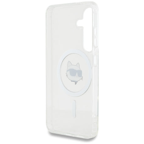 Husa de protectie Karl Lagerfeld IML MagSafe (KLHMS25SHLSCHH) compatibil cu Samsung Galaxy S25, Choupette`s Head