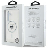 Husa de protectie Karl Lagerfeld IML MagSafe (KLHMS25SHLSCHH) compatibil cu Samsung Galaxy S25, Choupette`s Head