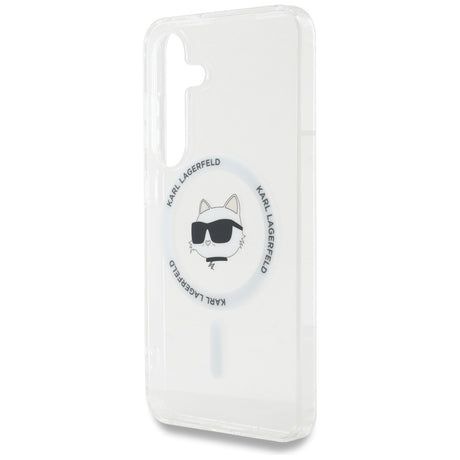 Husa de protectie Karl Lagerfeld IML MagSafe (KLHMS25SHLSCHH) compatibil cu Samsung Galaxy S25, Choupette`s Head