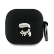 Husa de protectie Karl Lagerfeld Silicone Karl Head 3D (KLA4RUNIKK) compatibil cu Apple AirPods 4, Negru