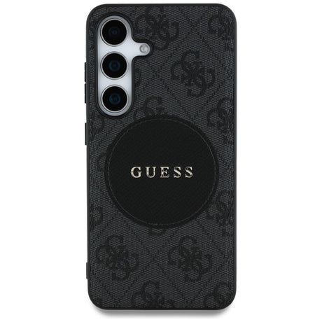 Husa de protectie Guess 4G Circle Classic Logo MagSafe (GUHMS25MP4PGRSGK) compatibil cu Samsung Galaxy S25 Plus, Negru