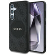 Husa de protectie Guess 4G Circle Classic Logo MagSafe (GUHMS25SP4PGRSGK) compatibil cu Samsung Galaxy S25, Negru