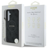Husa de protectie Guess 4G Ring Classic Logo MagSafe (GUHMS25MG4GFRK) compatibil cu Samsung Galaxy S25 Plus, Negru