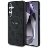 Husa de protectie Guess 4G Ring Classic Logo MagSafe (GUHMS25MG4GFRK) compatibil cu Samsung Galaxy S25 Plus, Negru