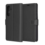 Husa de protectie Techsuit Leather Folio compatibil cu Samsung Galaxy A56 5G, Negru