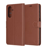 Husa de protectie Techsuit Leather Folio compatibil cu Samsung Galaxy A26 5G, Maro
