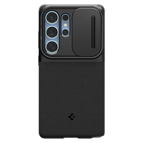 Husa de protectie Spigen Optik Armor (ACS08969) compatibil cu Samsung Galaxy S25 Ultra, Negru