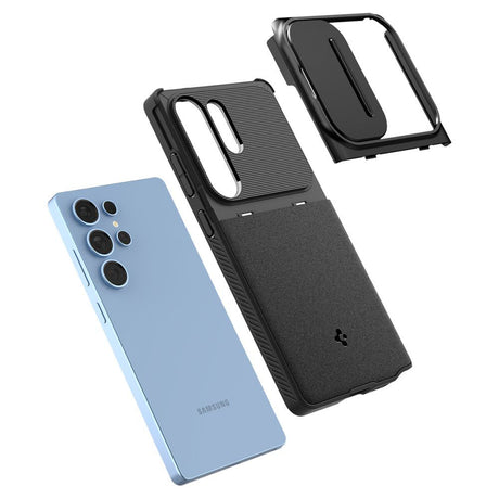Husa de protectie Spigen Optik Armor (ACS08969) compatibil cu Samsung Galaxy S25 Ultra, Negru