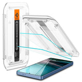Folie de protectie Spigen (set de 2) Glas.tR EZ-FIT HD (AGL09082) compatibil cu Samsung Galaxy S25 Ultra, Transparent