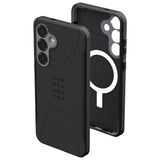 Husa de protectie UAG Civilian Pro MagSafe compatibil cu Samsung Galaxy S25 Plus, Negru