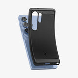 Husa de protectie Spigen Rugged Armor MagSafe (ACS08951) compatibil cu Samsung Galaxy S25 Ultra, Negru Mat