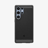Husa de protectie Spigen Rugged Armor MagSafe (ACS08951) compatibil cu Samsung Galaxy S25 Ultra, Negru Mat