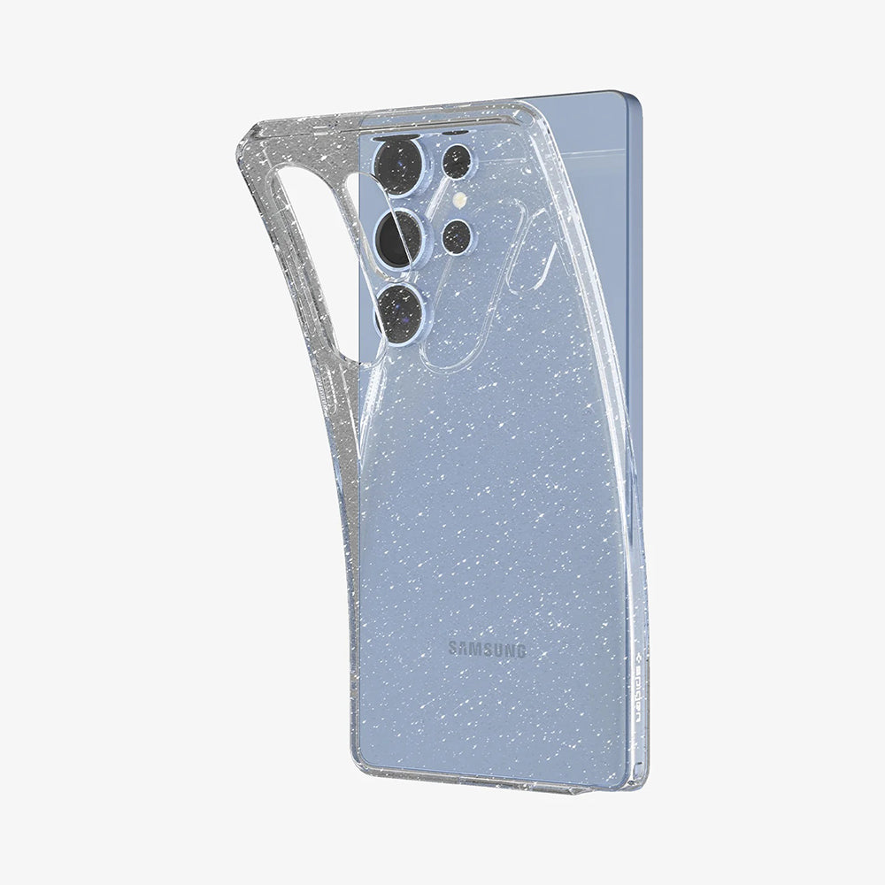 Husa de protectie Spigen Liquid Crystal Glitter (ACS08950) compatibil cu Samsung Galaxy S25 Ultra, Crystal Quartz