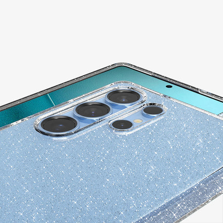 Husa de protectie Spigen Liquid Crystal Glitter (ACS08950) compatibil cu Samsung Galaxy S25 Ultra, Crystal Quartz