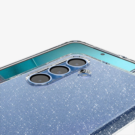 Husa de protectie Spigen Liquid Crystal Glitter (ACS08997) compatibil cu Samsung Galaxy S25, Crystal Quartz