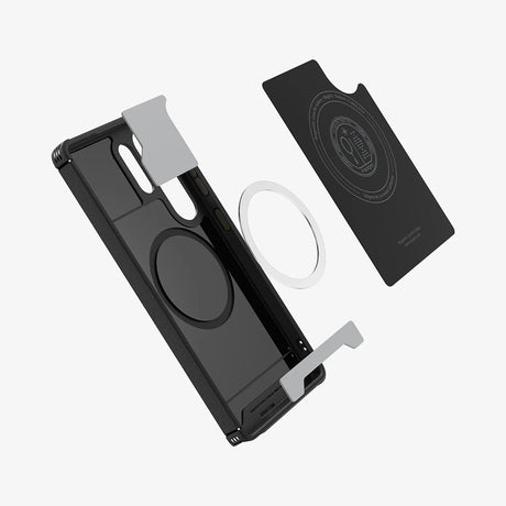 Husa de protectie Spigen Core Armor MagSafe (ACS08913) compatibil cu Samsung Galaxy S25 Ultra, Negru Mat