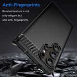 Husa de protectie Techsuit Carbon Silicone compatibil cu Samsung Galaxy S25 Ultra, Albastru