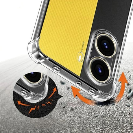 Husa de protectie Techsuit Shockproof Clear Silicone compatibil cu Xiaomi Poco X7 Pro, Transparent
