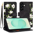 Husa de protectie Techsuit FlipCraft compatibil cu Samsung Galaxy S25 Plus, Flowers of the Dawn