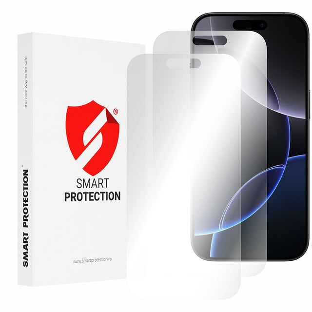Folie de protectie Smart Protection Premium Classic (set de 2) compatibil cu iPhone 16 Pro, Transparent