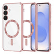 Husa de protectie Techsuit Luxury Crystal MagSafe compatibil cu Samsung Galaxy S25, Roz