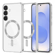 Husa de protectie Techsuit Luxury Crystal MagSafe compatibil cu Samsung Galaxy S25, Argintiu