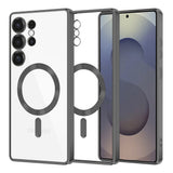 Husa de protectie Techsuit Luxury Crystal MagSafe compatibil cu Samsung Galaxy S25 Ultra, Negru