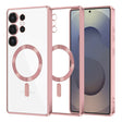 Husa de protectie Techsuit Luxury Crystal MagSafe compatibil cu Samsung Galaxy S25 Ultra, Roz
