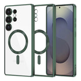 Husa de protectie Techsuit Luxury Crystal MagSafe compatibil cu Samsung Galaxy S25 Ultra, Deep Green