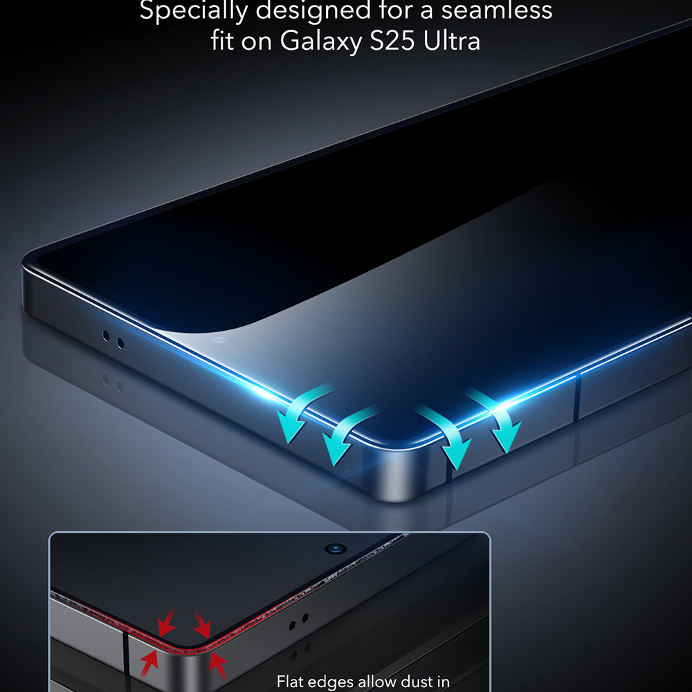 Folie de protectie ESR Tempered Glass compatibil cu Samsung Galaxy S25 Ultra, Privacy