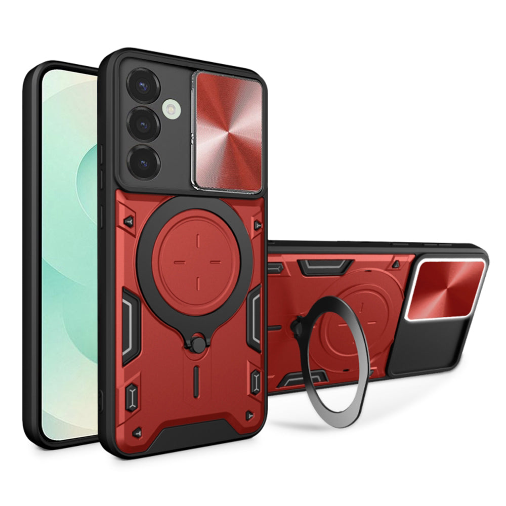 Husa de protectie Techsuit CamGuard Pro compatibil cu Samsung Galaxy S25 Plus, Rosu