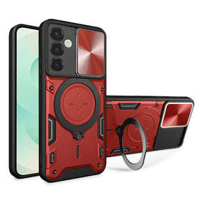 Husa de protectie Techsuit CamGuard Pro compatibil cu Samsung Galaxy S25 Plus, Rosu