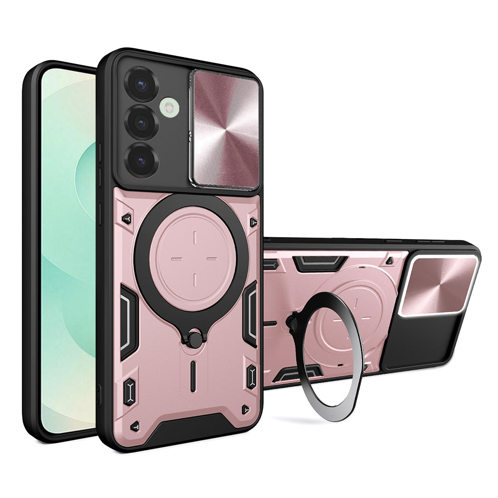 Husa de protectie Techsuit CamGuard Pro compatibil cu Samsung Galaxy S25 Plus, Roz Auriu