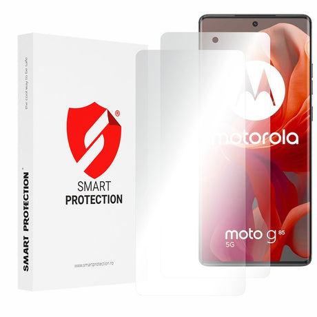 Folie de protectie Smart Protection Premium Classic (set de 2) compatibil cu Motorola Moto G85, Transparent
