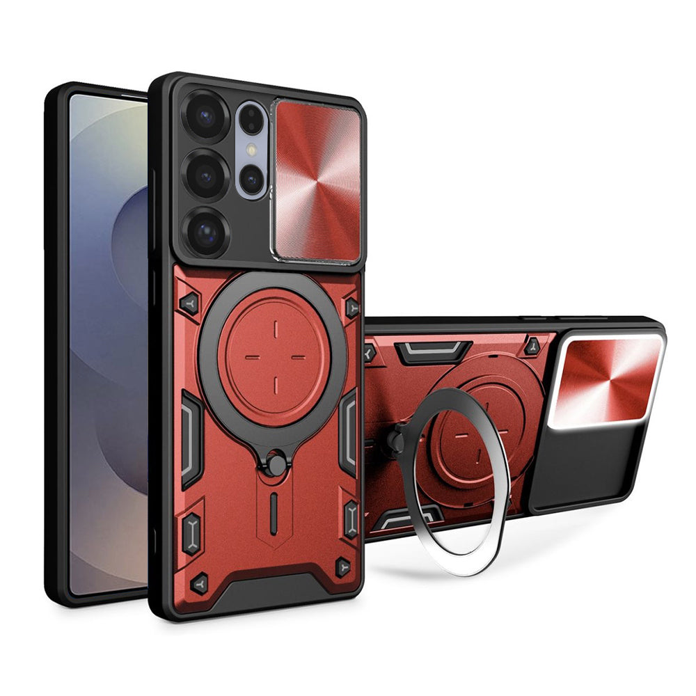 Husa de protectie Techsuit CamGuard Pro compatibil cu Samsung Galaxy S25 Ultra, Rosu