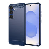 Husa de protectie Techsuit Carbon Silicone compatibil cu Samsung Galaxy S25, Albastru