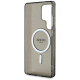 Husa de protectie Guess IML Glitter Circle MagSafe (GUHMS25LHFGEREK) compatibil cu Samsung Galaxy S25 Ultra, Negru
