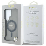 Husa de protectie Guess IML Rhinestones MagSafe (GUHMS25LPFTDTEK) compatibil cu Samsung Galaxy S25 Ultra, Negru