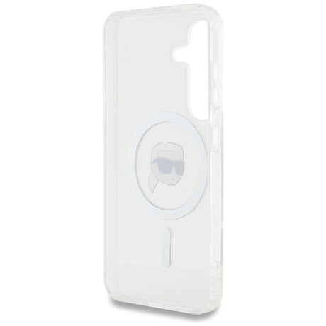 Husa de protectie Karl Lagerfeld IML MagSafe (KLHMS25SHLSKIH) compatibil cu Samsung Galaxy S25, Karl`s Head
