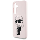 Husa de protectie Karl Lagerfeld Silicone Graffiti MagSafe (KLHMS25SPNYKGRTP) compatibil cu Samsung Galaxy S25, Ikonik Pink