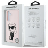 Husa de protectie Karl Lagerfeld Silicone Graffiti MagSafe (KLHMS25SPNYKGRTP) compatibil cu Samsung Galaxy S25, Ikonik Pink
