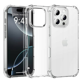 Husa de protectie Techsuit Shockproof Clear Silicone compatibil cu iPhone 16 Pro Max, Transparent